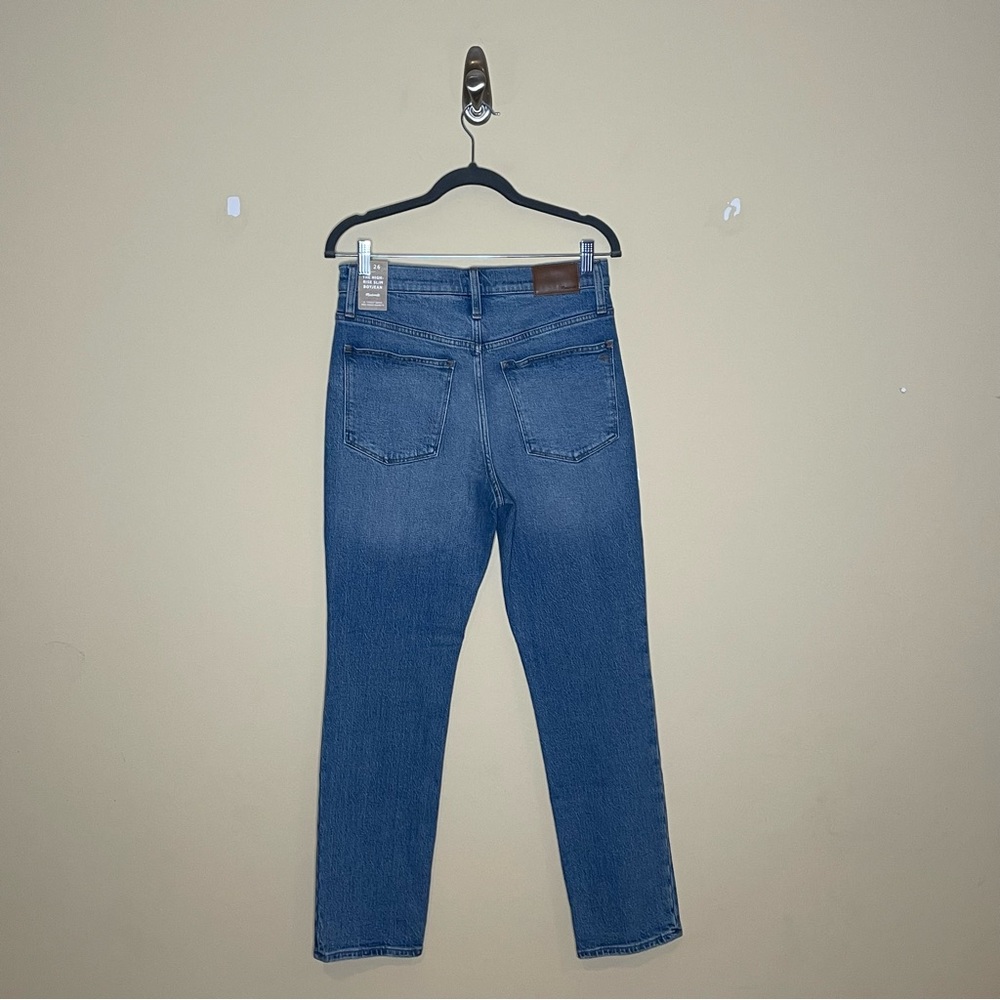 Madewell The High Rise Slim Boy Jean in Neal Wash Tencel Denim Edition - Picture 12 of 16